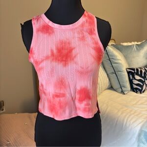 Lululemon Athletica Pink Tie-Dye Muscle Tee